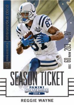 2014 Panini Contenders #34 Reggie Wayne Front