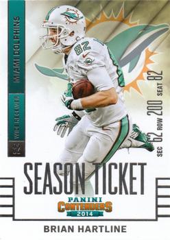 2014 Panini Contenders #39 Brian Hartline Front