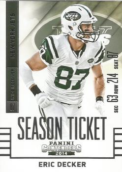 2014 Panini Contenders #54 Eric Decker Front