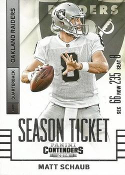 2014 Panini Contenders #72 Matt Schaub Front