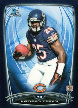 2014 Bowman Chrome - Black Refractor #139 Ka'Deem Carey Front