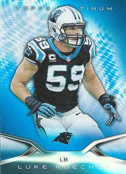 2014 Topps Platinum - Blue Wave Refractors #50 Luke Kuechly Front