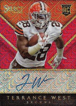 2014 Panini Select - Rookie Autographs Prizm Mojo Red #RA-TW Terrance West Front