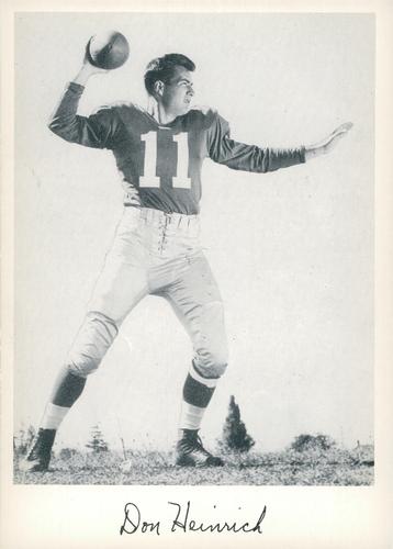 1956 Jay Publishing New York Giants #NNO Don Heinrich Front