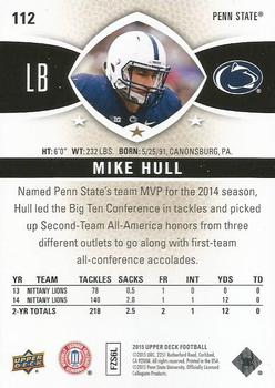 2015 Upper Deck #112 Mike Hull Back