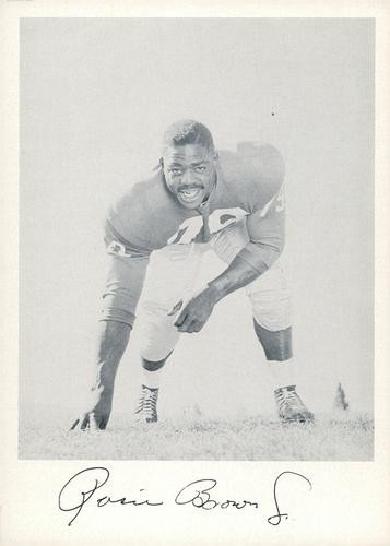 1957 Jay Publishing New York Giants #NNO Roosevelt Brown Jr. Front