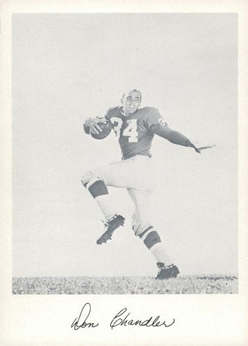 1957 Jay Publishing New York Giants #NNO Don Chandler Front