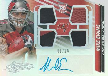 2014 Panini Absolute - Rookie Premiere Materials Autographs Jersey Ball Glove #232 Mike Evans Front