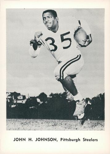 1961 Jay Publishing Pittsburgh Steelers #NNO John H. Johnson Front