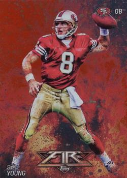2014 Topps Fire - Flame Foil #36 Steve Young Front