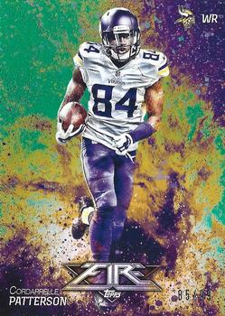 2014 Topps Fire - Green #9 Cordarrelle Patterson Front