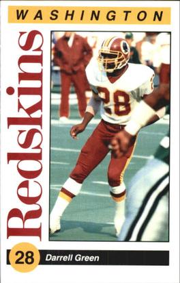 1991 Washington Redskins Police #5 Darrell Green Front