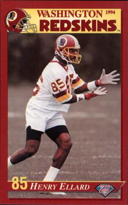 1994 Washington Redskins Police #5 Henry Ellard Front