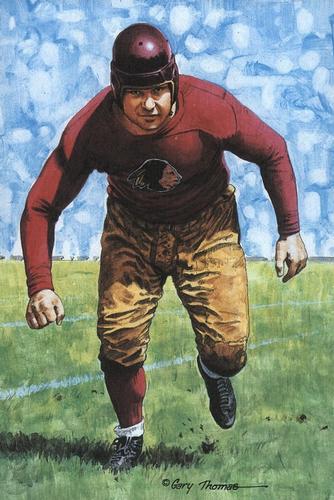 1989 Goal Line Hall of Fame Art Collection  #8 Albert Glen 