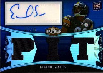 2010 Topps Triple Threads #126 Emmanuel Sanders  Front