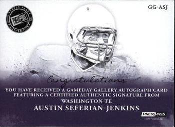 2014 Press Pass Gameday Gallery - Gold #GG-ASJ Austin Seferian-Jenkins Back