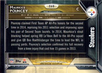 2015 Topps #268 Maurkice Pouncey Back