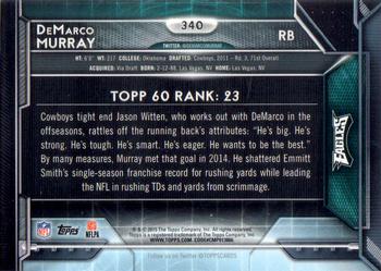 2015 Topps #340 DeMarco Murray Back