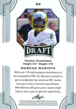 2015 Leaf Draft #82 Marcus Mariota Back