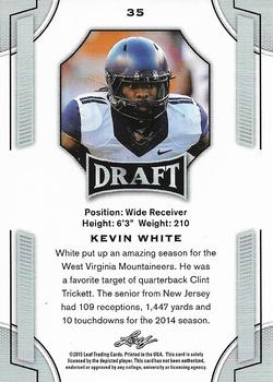 2015 Leaf Draft - Gold #35 Kevin White Back