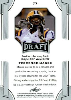 2015 Leaf Draft - Gold #77 Terrence Magee Back