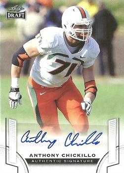 2015 Leaf Draft - Autographs #BA-AC1 Anthony Chickillo Front