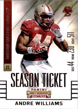 2015 Panini Contenders Draft Picks #9 Andre Williams Front