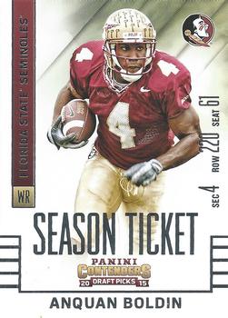 2015 Panini Contenders Draft Picks #12 Anquan Boldin Front