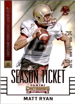 2015 Panini Contenders Draft Picks #72 Matt Ryan Front