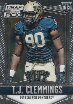 2015 Panini Prizm Collegiate Draft Picks #238 T.J. Clemmings Front