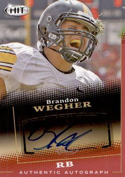 2015 SAGE HIT - Autographs Red #A23 Brandon Wegher Front