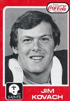 1979 Topps Coca-Cola New Orleans Saints #18 Jim Kovach Front