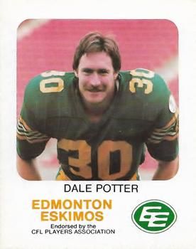 1981 Red Rooster Edmonton Eskimos #NNO Dale Potter Front