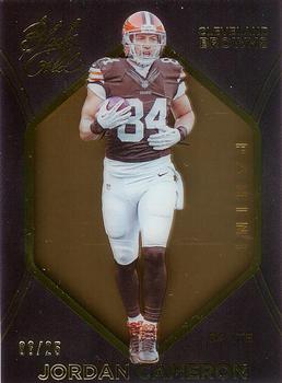 2014 Panini Black Gold - Gold Foil #35 Jordan Cameron Front