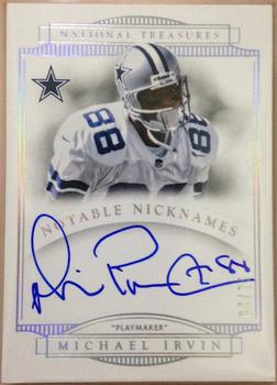 2014 Panini National Treasures - Notable Nicknames #NN-MI Michael Irvin Front