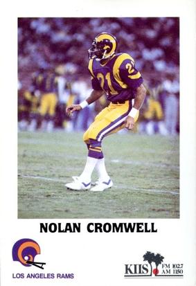 1985 Los Angeles Rams Police #NNO Nolan Cromwell Front