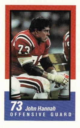 1986 Super Bowl Super Stars Police #16 John Hannah Front