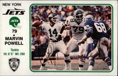 1981 New York Jets Police #79 Marvin Powell Front