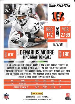 2015 Score #240 Denarius Moore Back