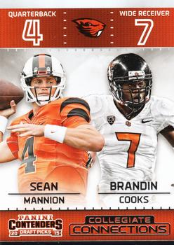 2015 Panini Contenders Draft Picks - Collegiate Connections #9 Brandin Cooks / Sean Mannion Front