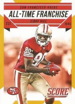 2015 Score - All-Time Franchise Gold #4 Jerry Rice Front