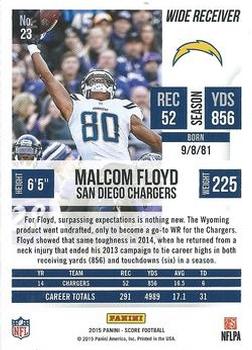 2015 Score - First Down #23 Malcom Floyd Back