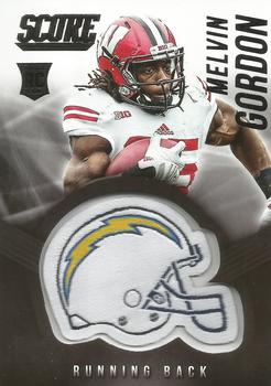 2015 Score - Rookie Helmets #17 Melvin Gordon III Front