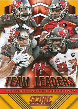 2015 Score - Team Leaders Gold #24 Lavonte David / Doug Martin / Gerald McCoy / Mike Evans Front