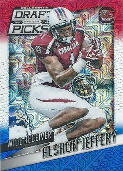 2015 Panini Prizm Collegiate Draft Picks - Prizms Red White and Blue #6 Alshon Jeffery Front