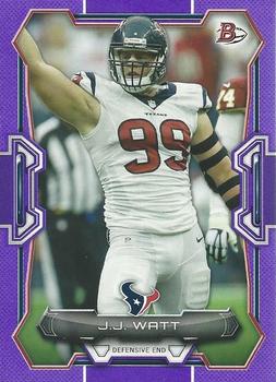 2015 Bowman - Veterans Purple #49 J.J. Watt Front