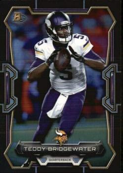 2015 Bowman - Veterans Rainbow Black #65 Teddy Bridgewater Front