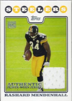 2008 Topps - Rookie Jerseys #5 Rashard Mendenhall Front