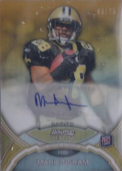 2011 Bowman Sterling - Autographs Gold Refractors #BSA-MI Mark Ingram Front