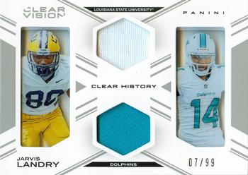 2015 Panini Clear Vision - Clear History Dual Jersey #CH-JV Jarvis Landry Front